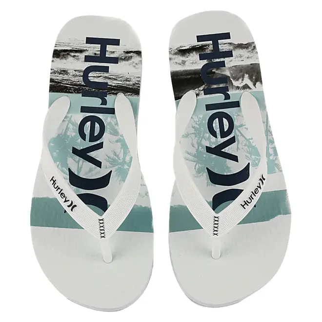 Chinelo Hurley Practice Branco Masculino