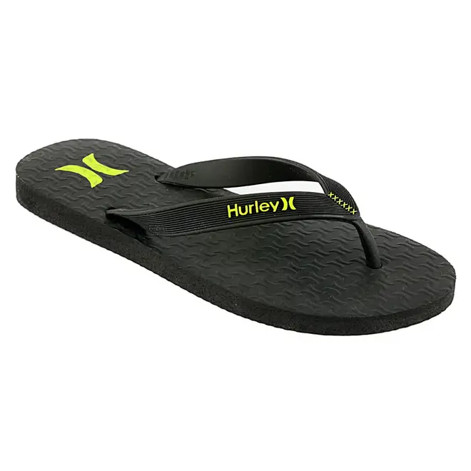 Chinelo Icon Hurley Preto e Verde Masculino