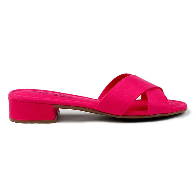 Tamanco Beira Rio Tiras Cruzadas Pink Feminino