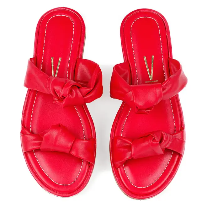 Tamanco Vizzano Flats Cereja Feminino