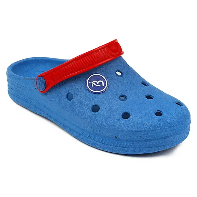 Babuche Mar & Cor Infantil Menino Azul e Vermelho