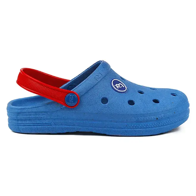 Babuche Mar & Cor Infantil Menino Azul e Vermelho