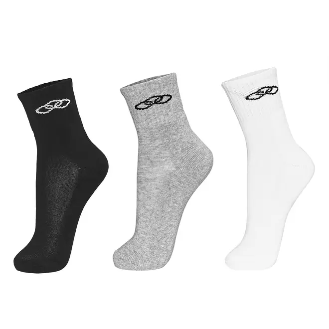 Meia Olympikus Cano Médio pacote c/ 3 pares Masculino