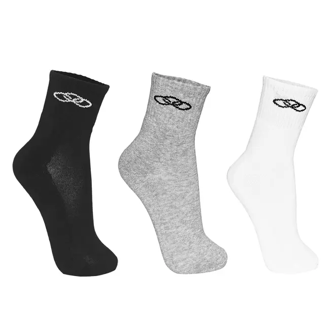 Meia Olympikus Cano Médio pacote c/ 3 pares Masculino