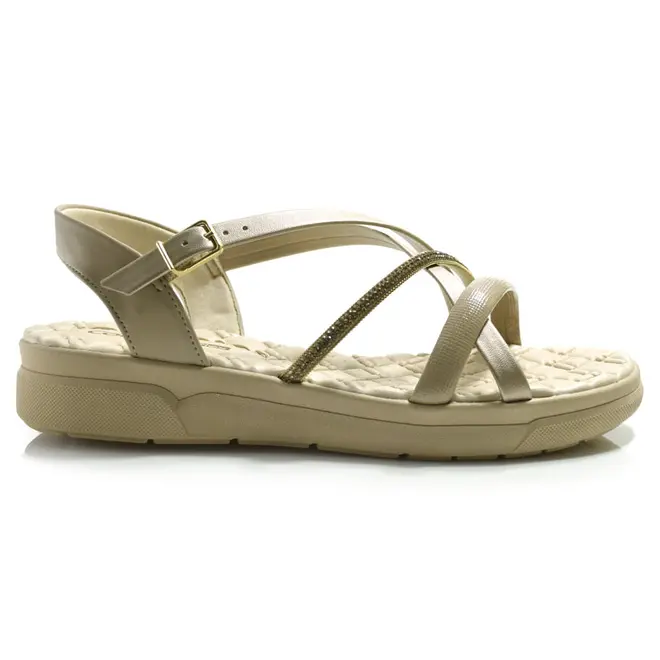 Papete Feminina Comfortflex Bege 2542404