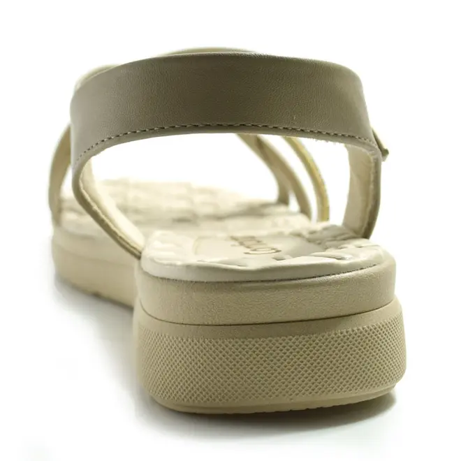 Papete Feminina Comfortflex Bege 2542404