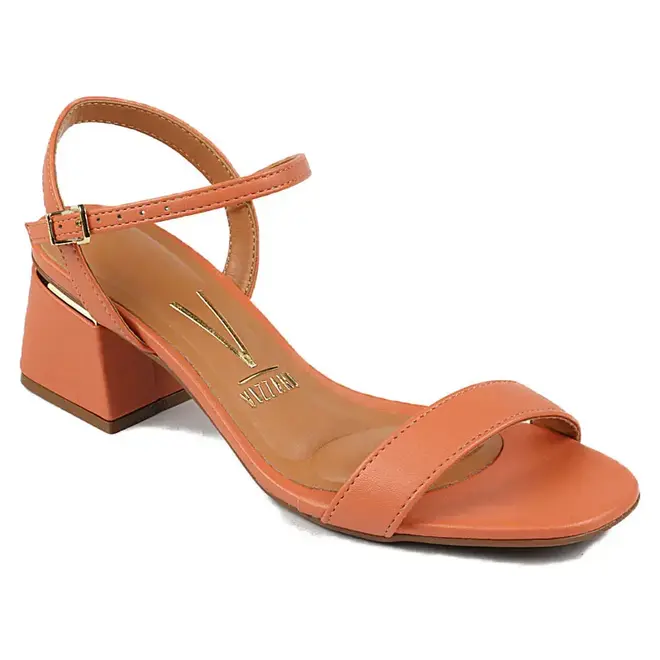 Sandália Salto Médio Vizzano Coral Feminino