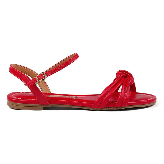Sandália Vizzano Laço Vermelho Feminino