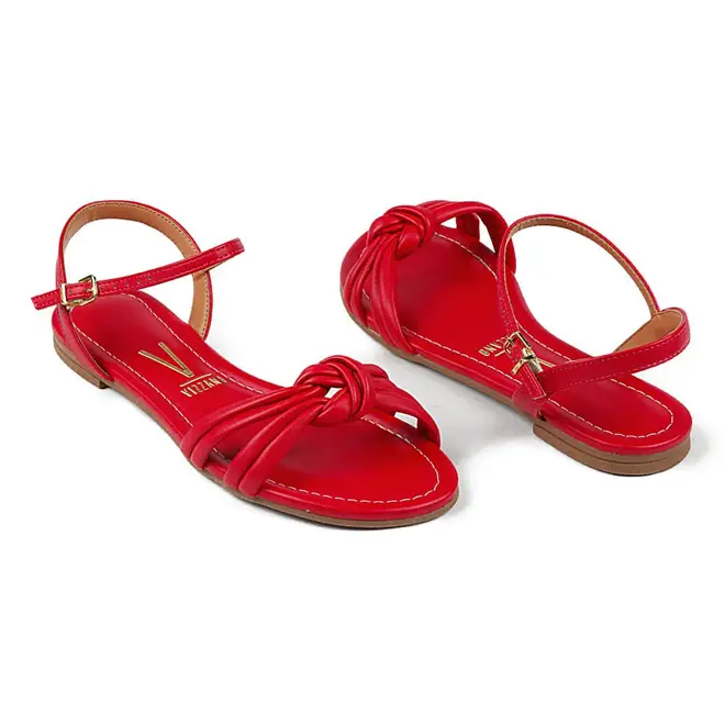Sandália Vizzano Laço Vermelho Feminino