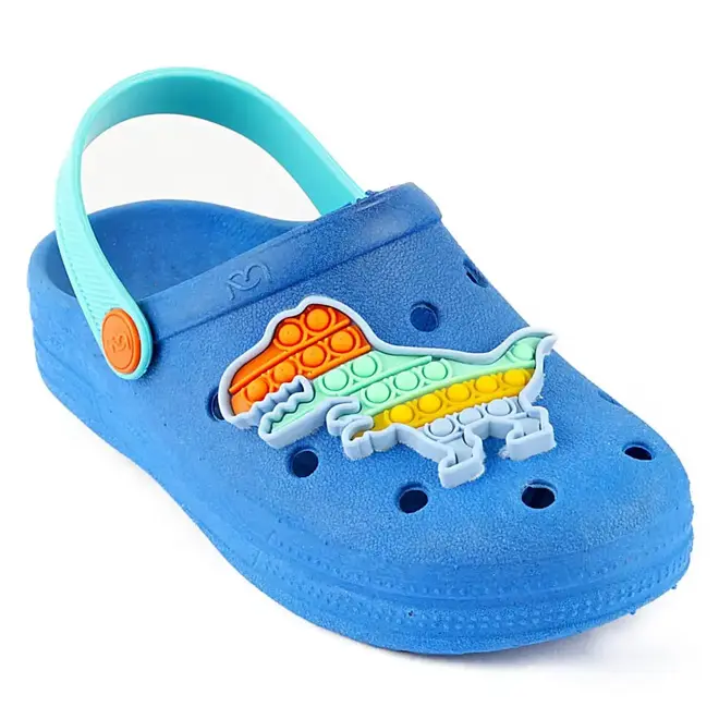 Babuche Infantil Mar & Cor Dinossauro Pop IT Azul