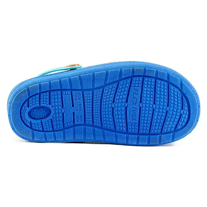 Babuche Infantil Mar & Cor Dinossauro Pop IT Azul
