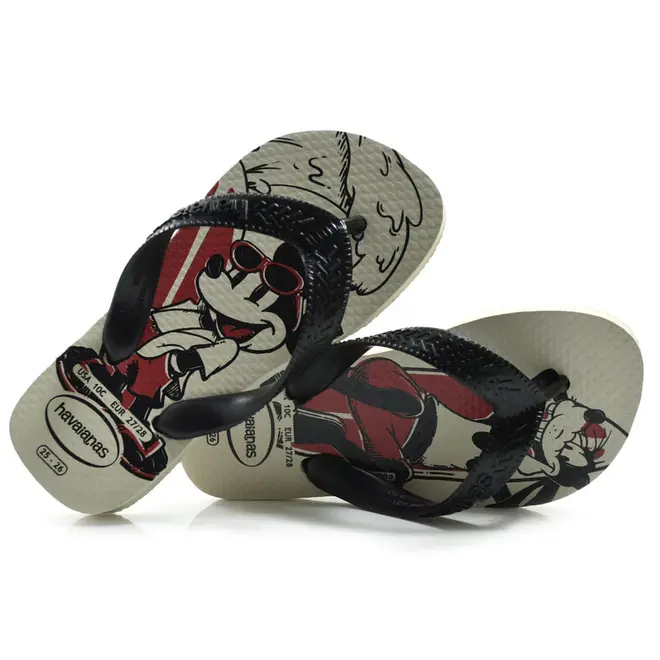 Chinelo Infantil Havaianas Top Disney Creme 4139412 INF