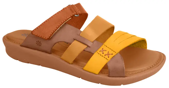 Tamanco Rasteira New Face Blonde Mix Feminino