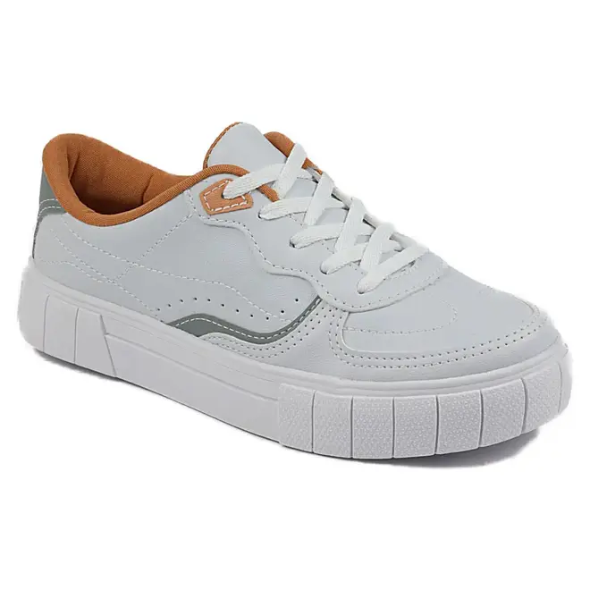 Tênis Mississipi Flatform Casual Branco Feminino