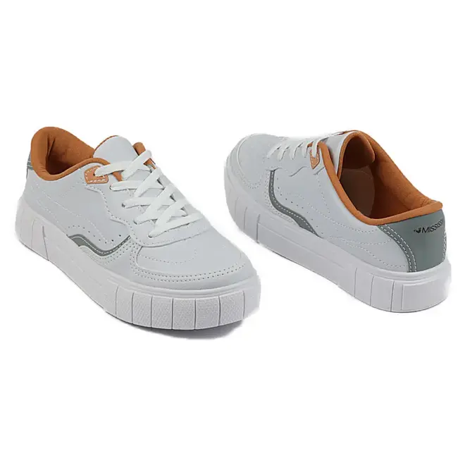Tênis Mississipi Flatform Casual Branco Feminino