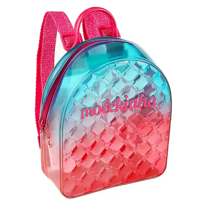 Mochila Infantil Feminina Molekinha - Rosa/Cristal