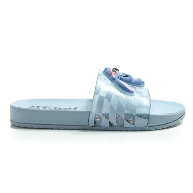 Chinelo Slide Infantil Grendene Stitch Azul 23285
