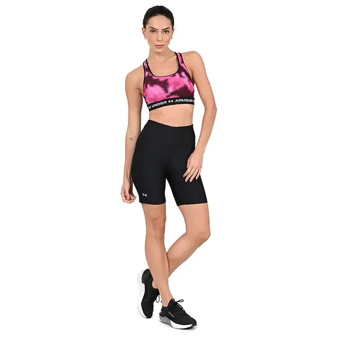 Top de Treino Feminino Under Armour Crossback Mid Print