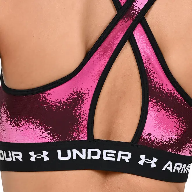 Top de Treino Feminino Under Armour Crossback Mid Print