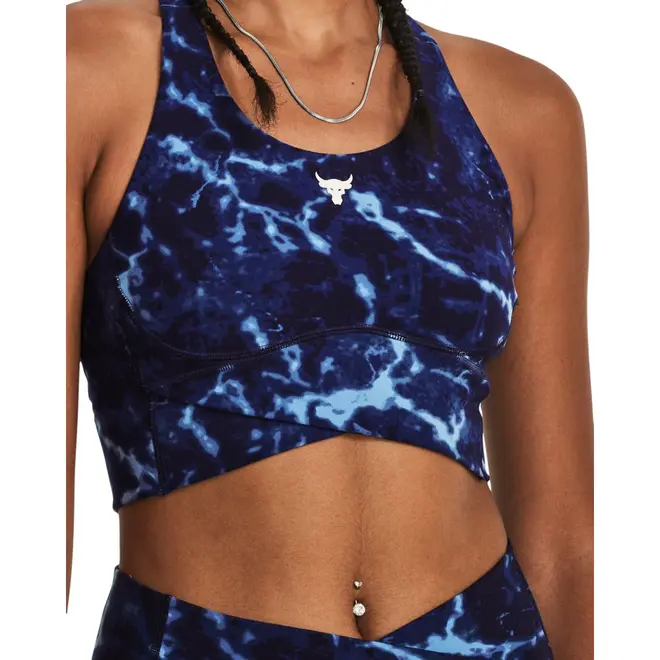 Top de Treino Feminino Under Armour Project Rock Lets Go Crossover Printed