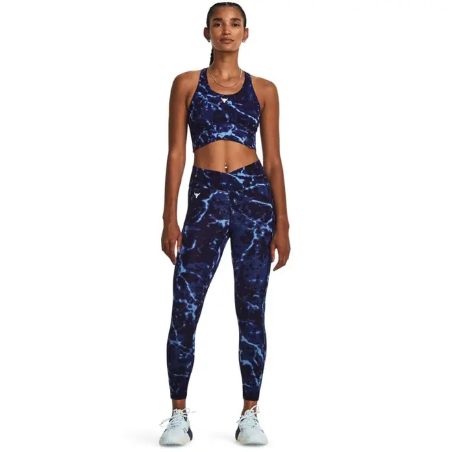 Top de Treino Feminino Under Armour Project Rock Lets Go Crossover Printed