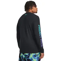 Camiseta Manga Longa de Treino Masculina Under Armour Project Rock Brahma