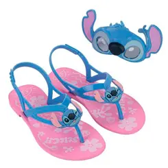 Sandália Rasteira Infantil Grendene Stitch Fantasy com Mascara Rosa 23405
