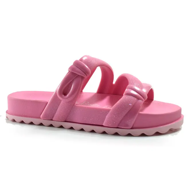 Sandália Flat Infantil Grendene Barbie Pop Lace do 26 ao 34 Rosa 23238