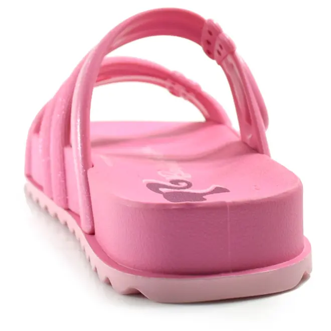 Sandália Flat Infantil Grendene Barbie Pop Lace do 26 ao 34 Rosa 23238