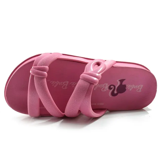 Sandália Flat Infantil Grendene Barbie Pop Lace do 26 ao 34 Rosa 23238