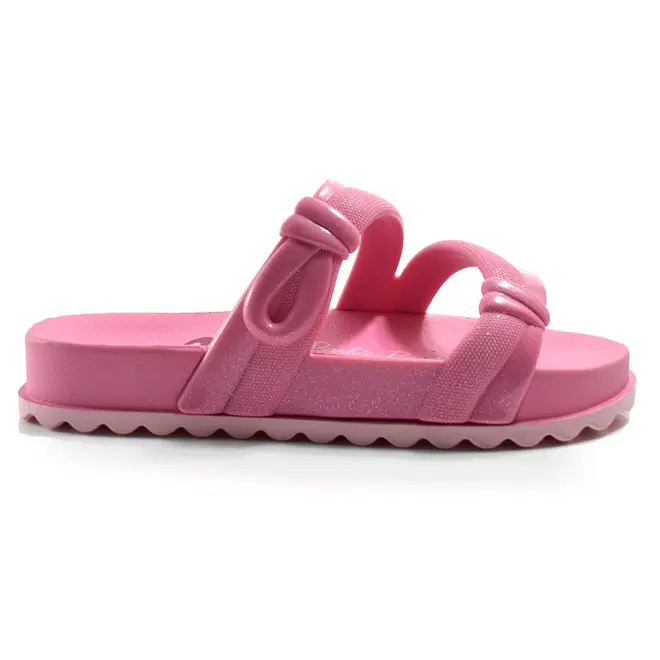 Sandália Flat Infantil Grendene Barbie Pop Lace do 26 ao 34 Rosa 23238
