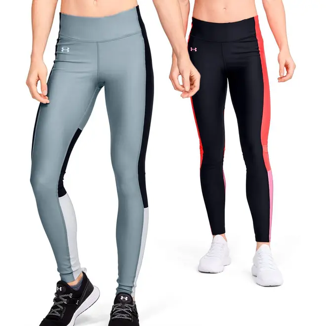 Kit 2 Leggings Femininas Under Armour HeatGear Perf Inset Graphic