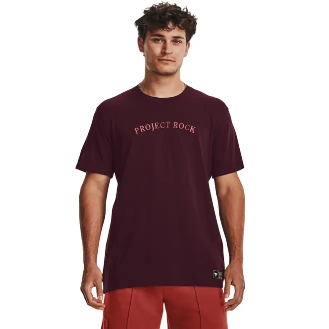 Camiseta de Treino Masculina Under Armour Project Rock Crest