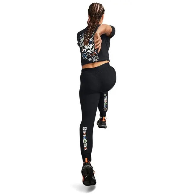 Calça de Corrida Feminina Under Armour Day Of The Dead Sport Woven