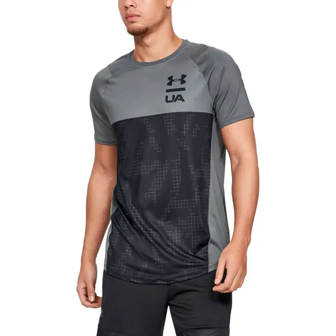 Camiseta de Treino Masculina Under Armour MK1 SS Colorblock