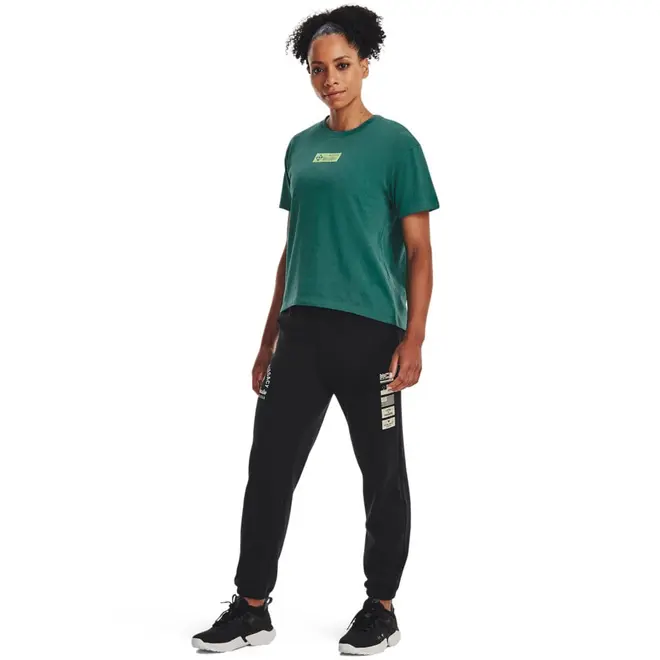 Camiseta de Treino Feminina Under Armour Project Rock Globe