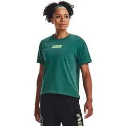 Camiseta de Treino Feminina Under Armour Project Rock Globe