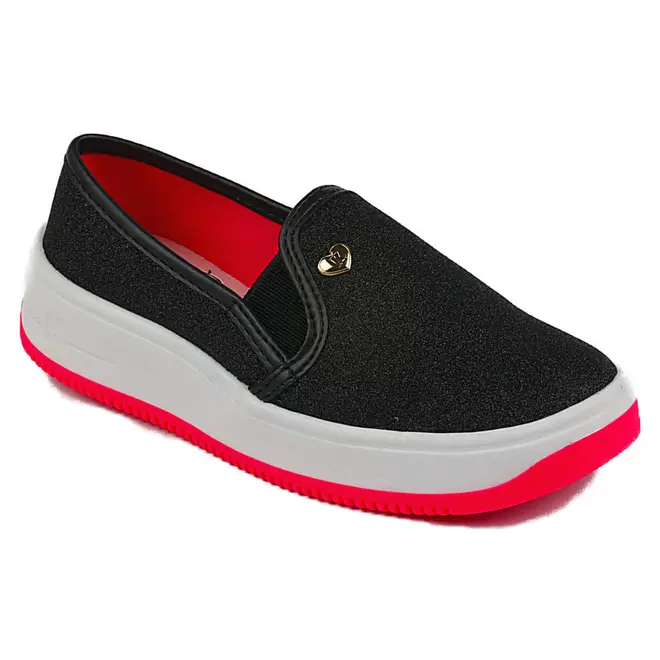 Slip On Infantil Kidy Softy Preto