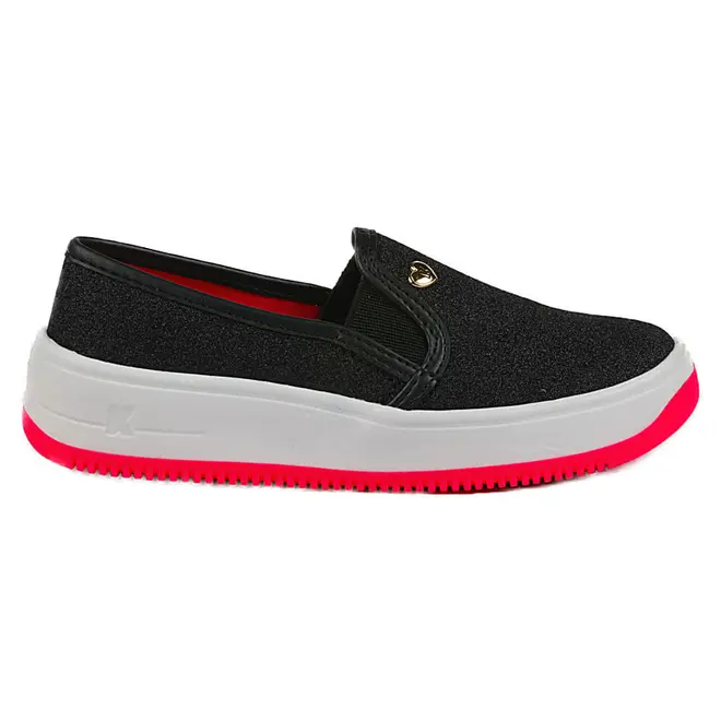 Slip On Infantil Kidy Softy Preto