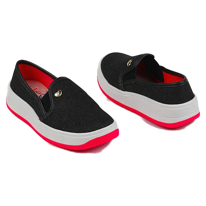 Slip On Infantil Kidy Softy Preto