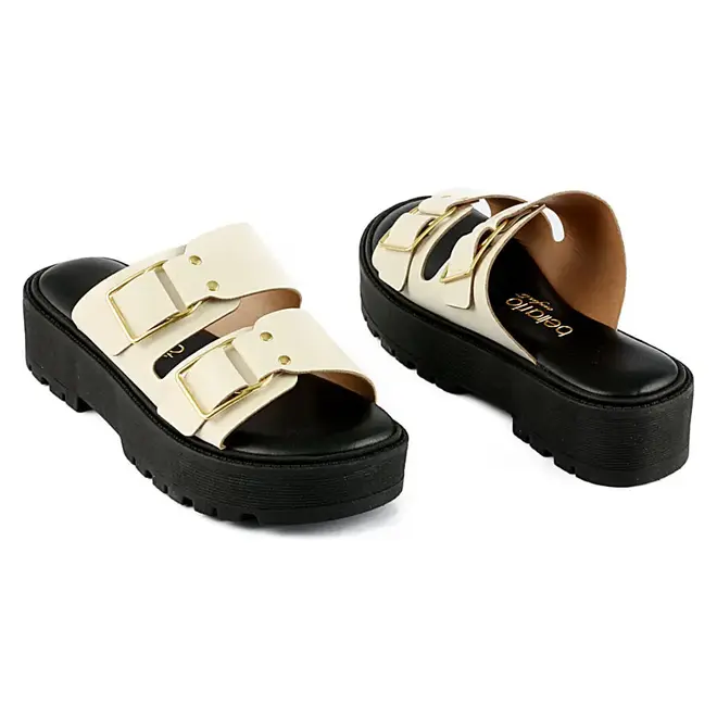 Tamanco Beira Rio Flatform Feminino Branco