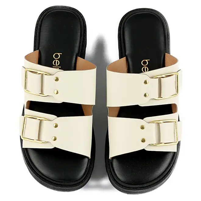 Tamanco Beira Rio Flatform Feminino Branco