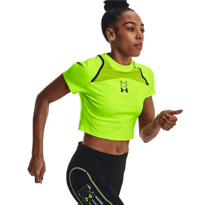 Camiseta de Corrida Feminina Under Armour Anywhere Cropped