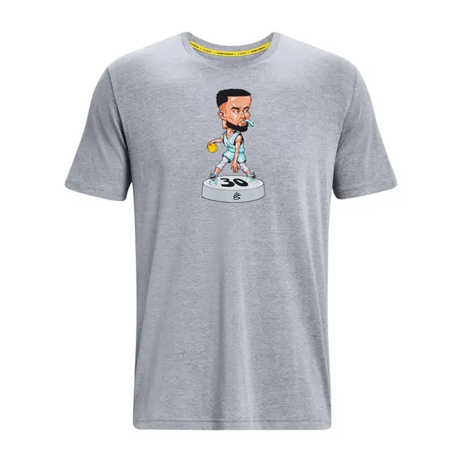 Camiseta de Basquete Masculina Under Armour Curry Bobble Head