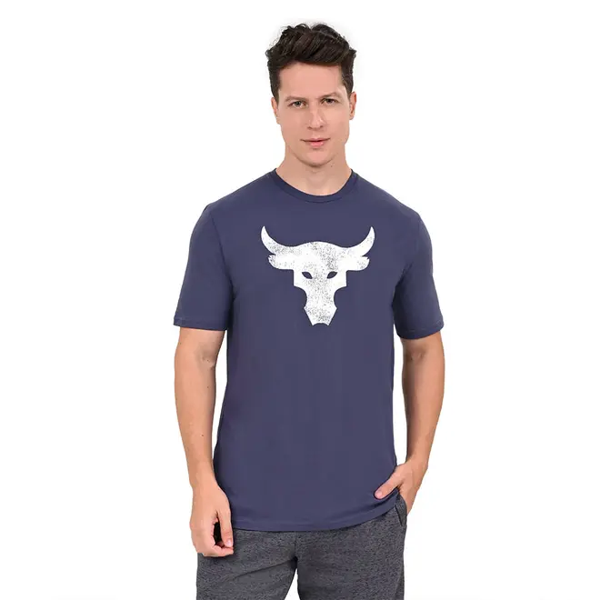 Camiseta de Treino Masculina Under Armour Rock Brahma Bull