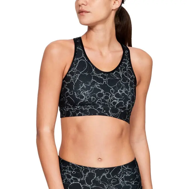 Top Under Armour Mid Mesh Wordmark Bra