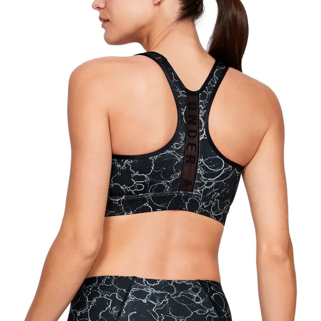 Top Under Armour Mid Mesh Wordmark Bra