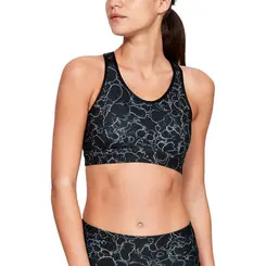Top Under Armour Mid Mesh Wordmark Bra