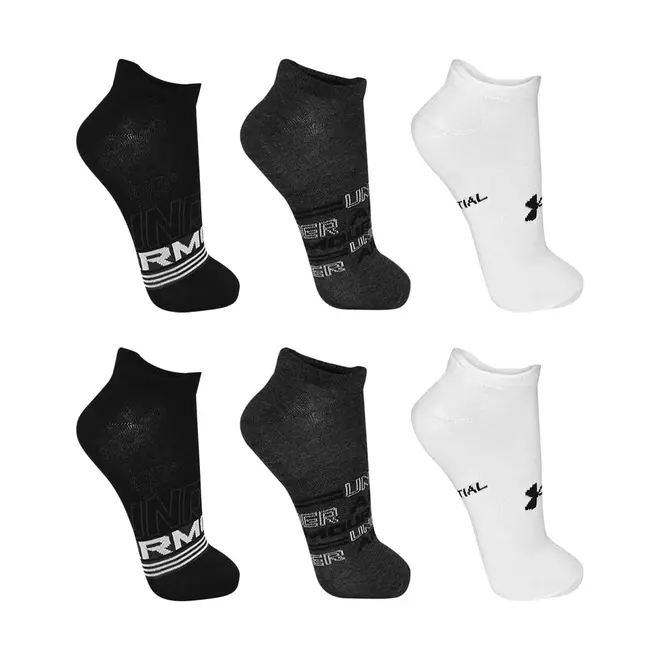 Meia Under Armour Essentials Invisivel - Pacote com 6 pares