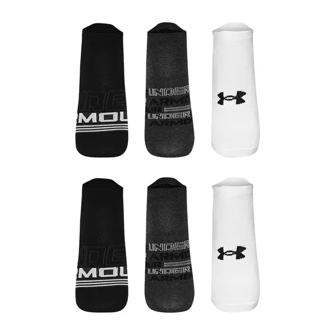 Meia Under Armour Essentials Invisivel - Pacote com 6 pares
